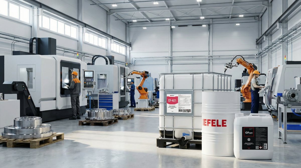 Смазочно-охлаждающая жидкость EFELE CF-621 предложена для испытаний на предприятиях транспортного машиностроения